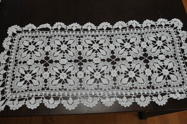 LIMS HAND CROCHET PLACEMAT OR RUNNER SET OF 2, 14X28  